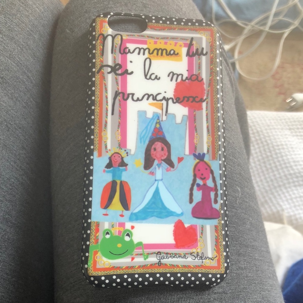 NWT DOLCE GABBANA IPHONE 6 PHONE CASE MAMMA PRINT